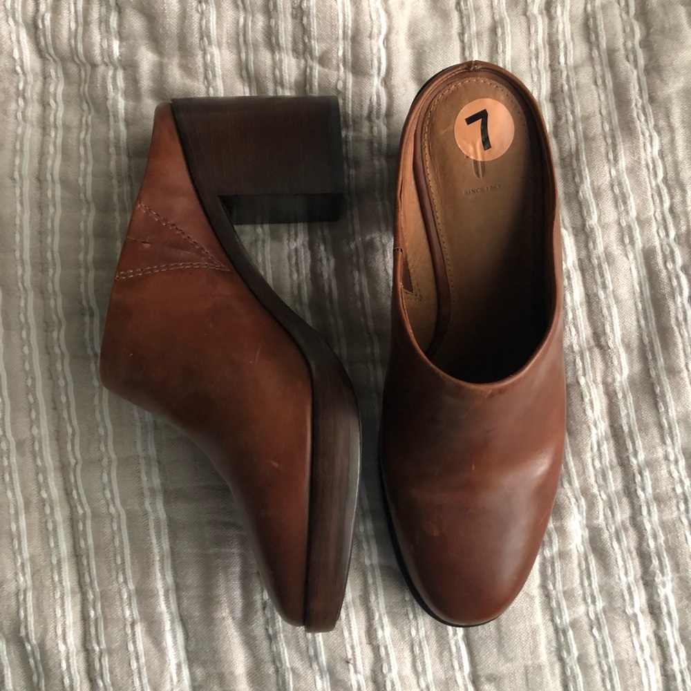 Frye Wooden Mule Clogs Size 7 ✨